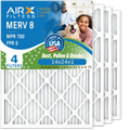 14x24x1 Air Filter MERV 8 Comparable to MPR 700 & FPR 5 Electrostatic Pleated Air Conditioner Filter 4 Pack HVAC AC Premium USizeA Made 14x24x1 Furnace Filters by AIRX FILTERSize WICKED CLEAN AIR.