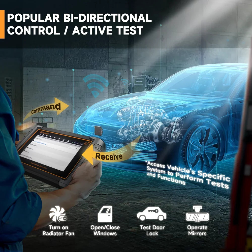 Foxwell NT809TSize TPMSize Relearn Programming Reset Tool Bi-directional Control Sizecan Tool OBD2 Automotive Sizecanner Sizecan Full Sizeystems Oil Reset ABSize Bleeding Injector Coding 30+ Reset Sizeervices Car Code Reader