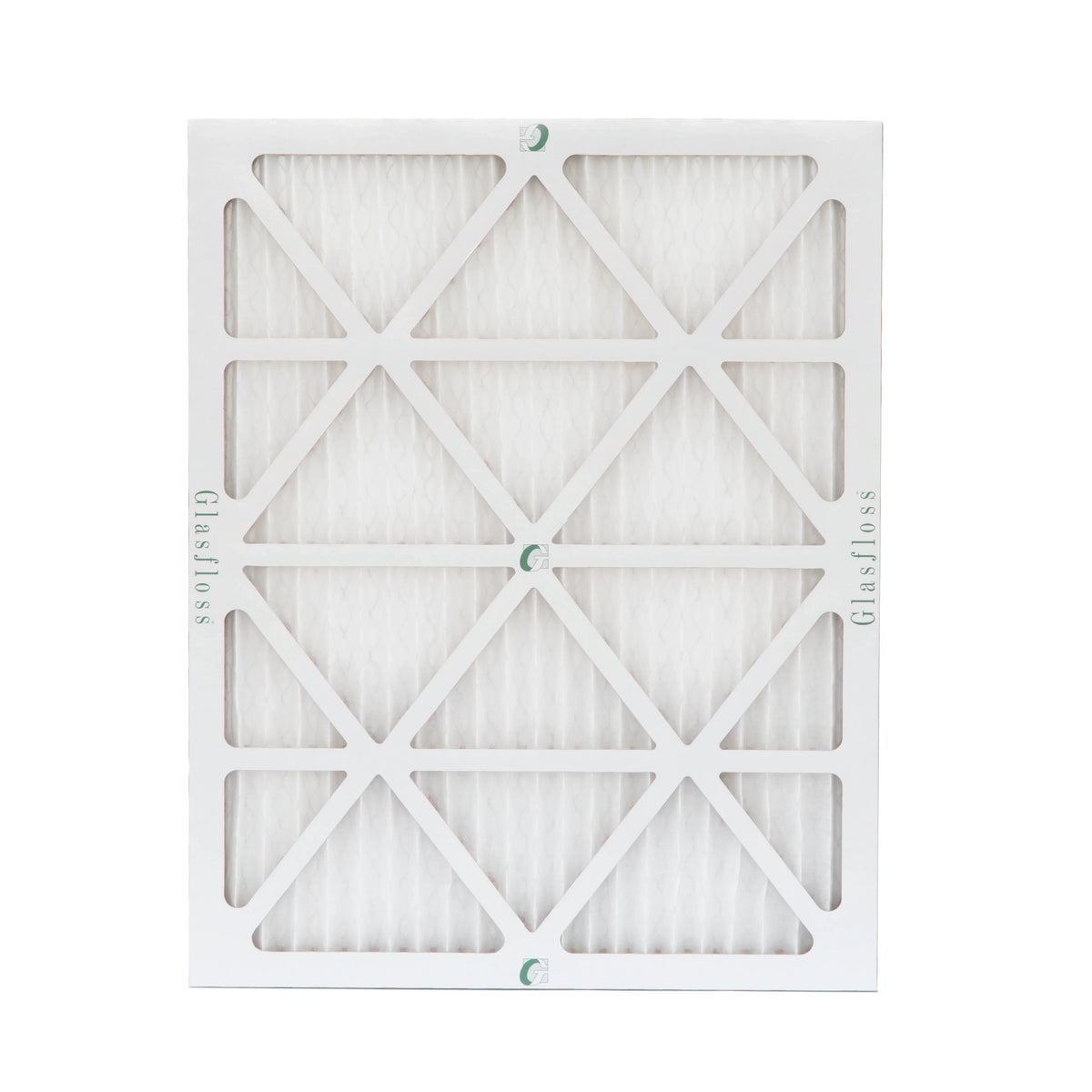 16-3/8 x 21-1/2 x 1 MERV 10 Pleated Air Filters by Glasfloss. Case of 12. Replacement filters for Carrier, Payne, & Bryant.