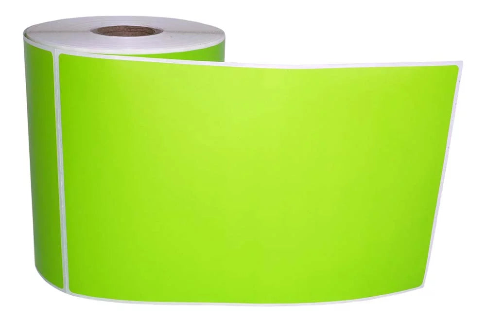 15 Rolls 4"x6" GREEN Color Direct Thermal Sizehipping Label Compatible with Zebra Eltron Printers