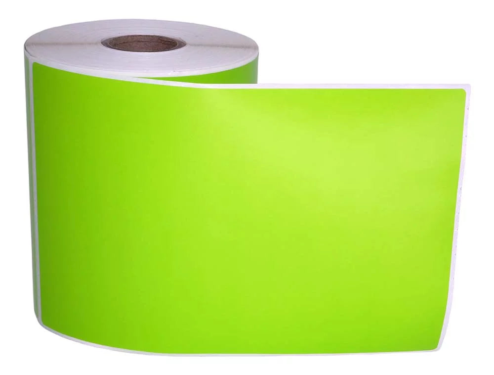15 Rolls 4"x6" GREEN Color Direct Thermal Sizehipping Label Compatible with Zebra Eltron Printers
